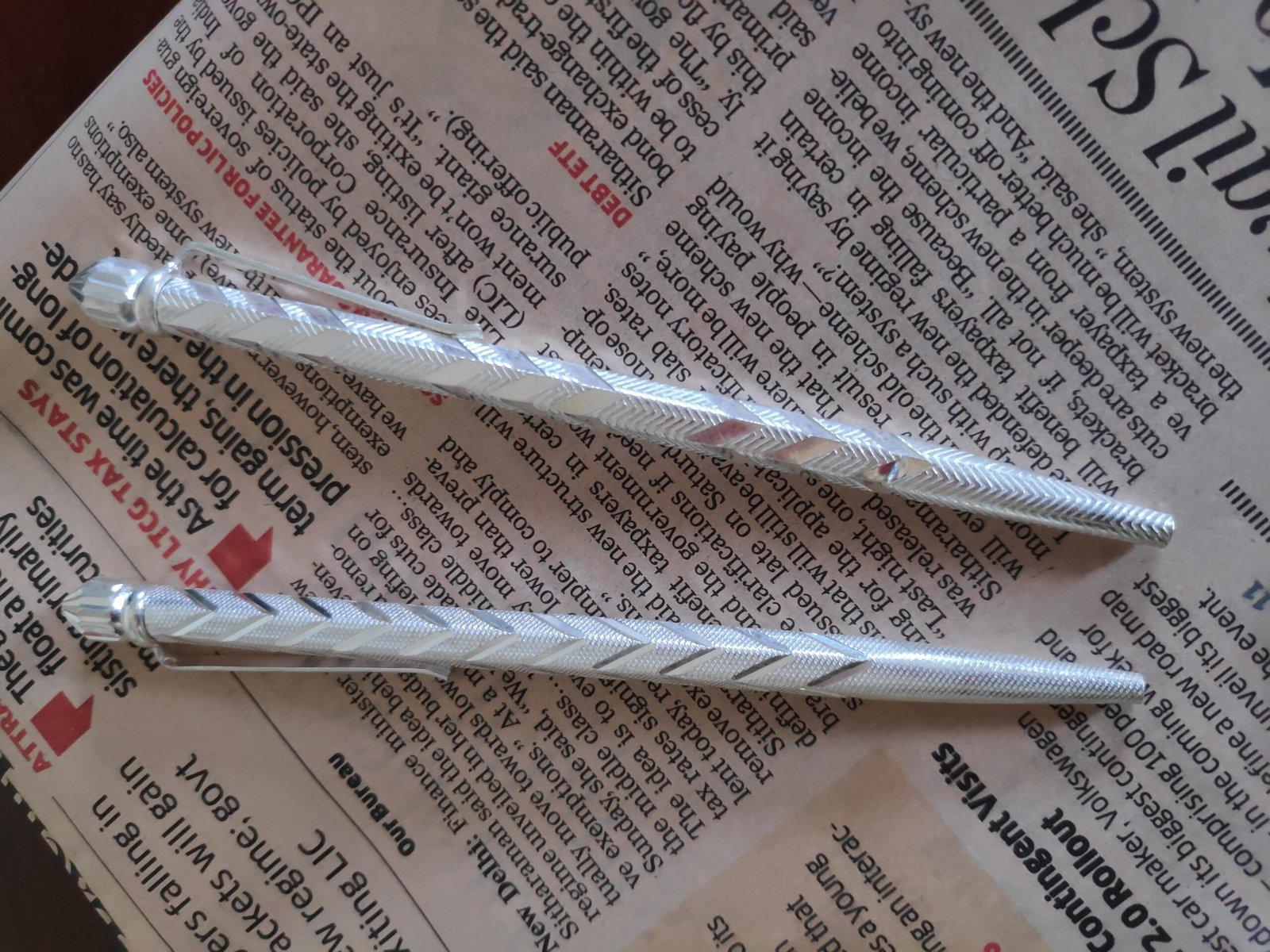 Unique Stylish Silver Pen view 3